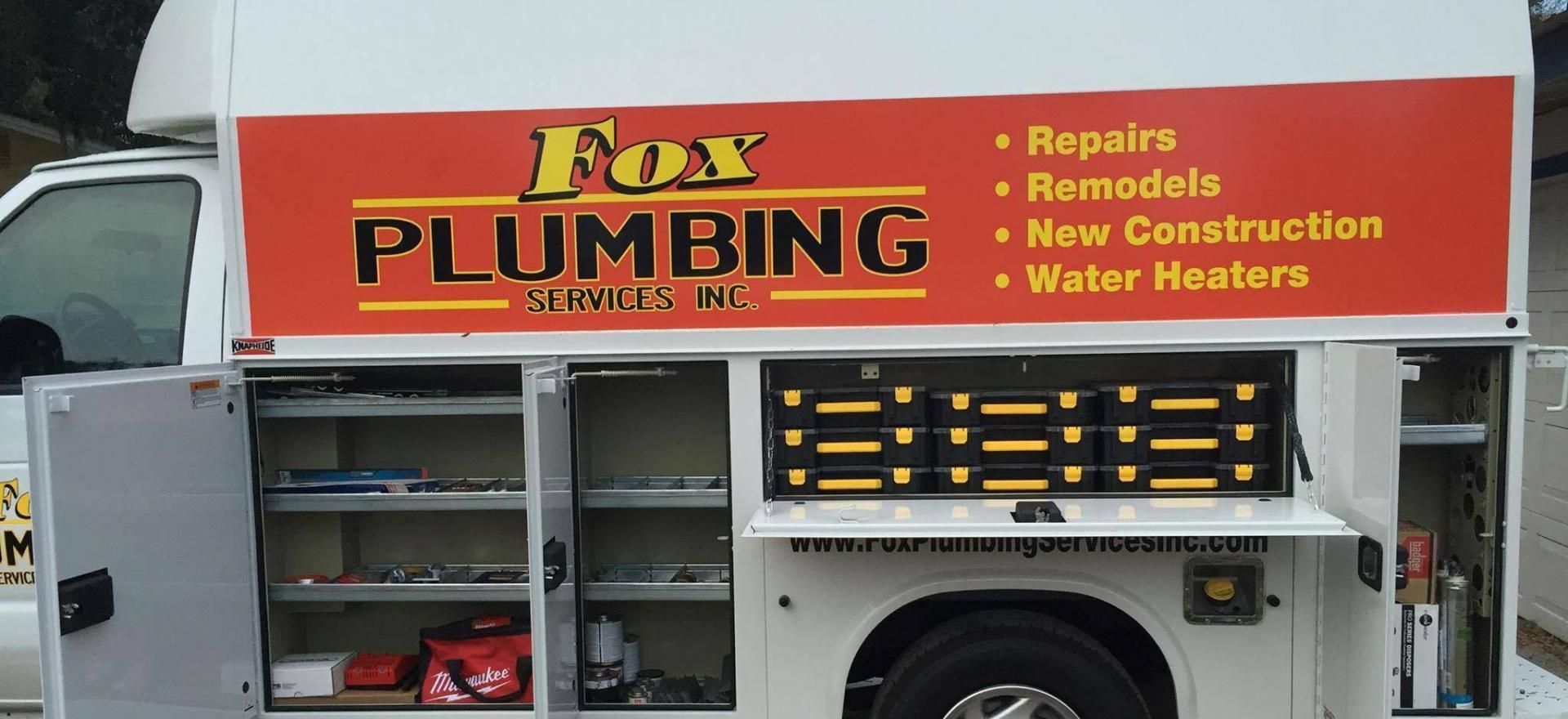 Fox Plumbing Fully Stocked Mobile Repair Rig